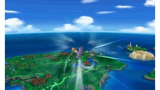 Pokémon: Pokemon Omega Rubin + Alpha SaphirMit der Attacke »Überflieger« können wir die Region zum ersten Mal auch von der Luft aus erkunden.