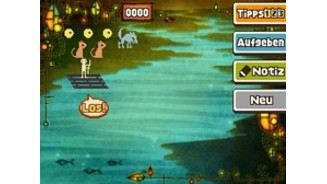 Professor Layton und der Ruf des PhantomsBisher in jedem Professor-Layton-Spiel vertreten: Wie bekommt man die Tiere sicher über den Fluss?