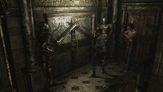 Resident Evil Zero RemasteredDie Türen der Umbrella-Trainingseinrichtung haben teils hanebüchene Sicherheitsvorrichtungen.