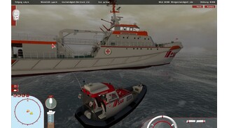 Schiff-Simulator: Die SeenotretterMutter(schiff) Hermann Marwede mit Töchterchen Verena.