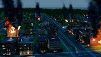 SimCityWenn wir nicht genügend Löschzüge haben oder die Löschzüge im Stau feststecken, brennts schnell in der halben Stadt.