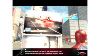 The Amazing Spider-ManNebenmissionen gibt es zum Beispiel vom großen Fernsehbildschirm am New Yorker Times Square. [iPad (Retina)]