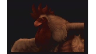 A giant. angry. rooster.