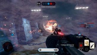 Star Wars: BattlefrontSchade, dass Screenshots keine Soundausgabe haben. Durch den Energieschirm klingen alle Geräusche einfach herrlich dumpf.
