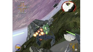 Star Wars Rogue Squadron 2: Rogue LeaderWechsel auf die dunkle Seite: In den Bonusmissionen steigen wir als Darth Vader ins Cockpit eines Ties und zerstören Dutzende Rebellenschiffe. Böse, aber spaßig.