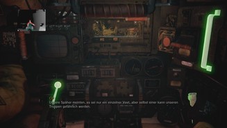 Steel Battalion: Heavy ArmorBewegt ihr eure Hand im Cockpit umher, leuchten bedienbare Elemente auf.