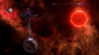 Stellaris: ApocalypseEinmal angekommen muss unser Koloss erstmal aufladen, bis der Planetenkiller feuern kann