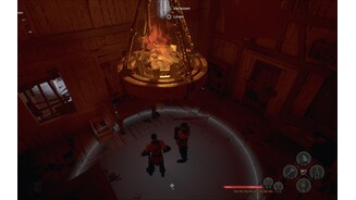 Viele und stark gepanzerte Gegner machen Styx zu schaffen. Zum Glück gibt es Umgebungsfallen wie Kronleuchter über die sich Unfälle inszenieren lassen.