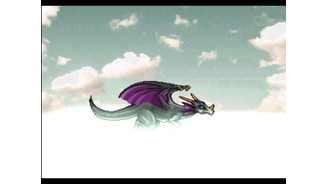 Cut scene: riding a dragon