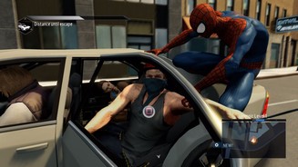 The Amazing Spider-Man 2… schmeißen dafür einen der Bösewichte per Quicktime-Event aus dem Auto …