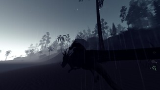 The Stomping Land - Early-Access-ScreenshotsRitt in den Sonnenaufgang: So malerisch dieser Ausflug auch wirkt, spielerisch ist er derzeit nur für kurze Zeit faszinierend.