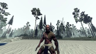 The Stomping Land - Early-Access-ScreenshotsHoldes Antlitz: Wir schauen unserem Protagonisten eher selten ins Gesicht. Dies ist derzeit das einzige Charaktermodell, weitere und die Möglichkeit zur eigenen Ausgestaltung sollen folgen.
