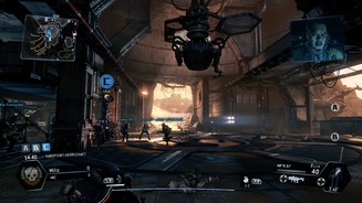 Titanfall (Xbox One)Beim Modus Hardpoint konzentriert sich das Gefecht an den drei Kontrollpunkten auf der Map. Hier sind befreundete und generische Piloten nie weit.
