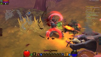 Torchlight 2Volles Rohr: Der Outlander greift auch auf außergewöhnliche Schussgeräte wie mehrläufige Pistolen zurück.