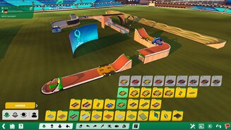 TrackmaniaDas neue Trackmania liefert zwar nur eine Streckenumgebung, für die aber gleich gigantische 1.500 Bauteile. Das erlaubt zwar maximale Kreativität, erfordert aber mangels Hilfsfunktionen auch deutlich mehr Einarbeitung als in den Vorgängern.