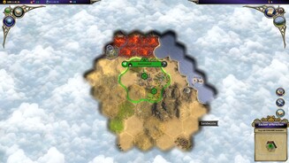 Warlock: Master of the ArcaneAnfangs ist unser Reich sehr überschaulich. Schon jetzt grenzt allerdings schon eine neutrale Monsterstadt an unser Hoheitsgebiet.