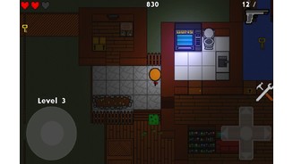 Zombie CubesHat man die richtigen Türen geöffnet, kann man sich an einem Automaten auch neue Waffen kaufen.