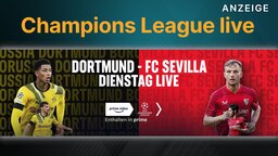 Champions League live: Seht Dortmund – Sevilla exklusiv bei Amazon Prime