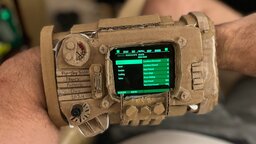 Vater bekommt von seinen Kindern das beste Geschenk, das wir je gesehen haben - ein selbstgebauter Pip-Boy aus Fallout