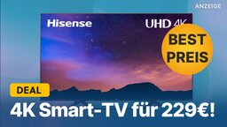 4K Smart-TV für 229€: Fernseher mit Alexa-Sprachsteuerung jetzt günstig wie nie kaufen