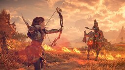 In Horizon Forbidden West: Burning Shores versteckt sich eine Last of Us 2-Waffe