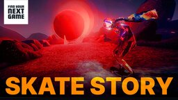 Brettert in Skate Story als gläserner Dämon durch die Hölle