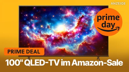 100 Zoll QLED-Fernseher im Prime Day-Angebot: Amazon startet Hammer-Deal mit gigantischem 4K-Smart-TV!