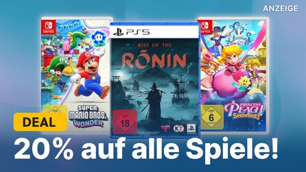 20% auf alle Spiele: Hits für Switch + PS5 wie Super Mario Bros. Wonder und Rise of the Ronin im Angebot