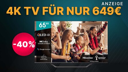 65 Zoll 4K TV: Riesen QLED Smart-TV für unter 700€ im Mega-Angebot bei MediaMarkt