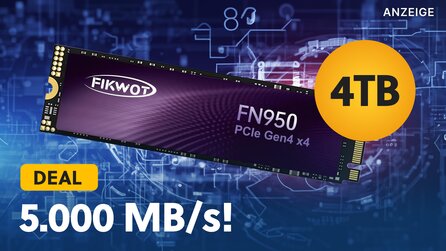 4TB SSD für weit unter 200€: Diese pfeilschnelle M.2 NVMe SSD für PS5 ist jetzt zum Knallerpreis im Angebot!