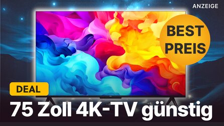 75 Zoll 4K-Fernseher zum besten Preis aller Zeit im Amazon-Angebot: Dieser günstige Google-TV ist toll für Streaming + Filmabende!