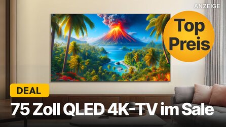 Diesen 75 Zoll QLED-Fernseher aus 2025 gibts jetzt bei Amazon zum Spitzenpreis: 144Hz 4K-TV im Top-Angebot abstauben!