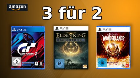 Sale bei Amazon: 3 für 2 mit PS4- + PS5-Hits wie Elden Ring gestartet [Anzeige]