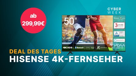 Amazon – Black Friday Woche: Hisense 4K-TVs heute im Angebot [Anzeige]