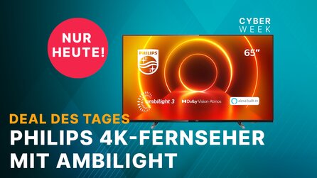 Amazon – Black Friday: Philips 4K-TVs mit Ambilight im Tagesangebot [Anzeige]