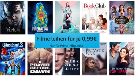 Filme leihen für 99 Cent - Prime-Angebot bei Amazon [Anzeige]