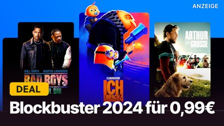 Filme für 0,99€: Blockbuster aus 2024 von Ich – Einfach unverbesserlich 4 bis Bad Boys im Amazon-Angebot