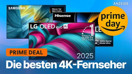 Die besten 4K-Fernseher am Amazon Prime Day: OLED, QLED + Gaming-TVs mit 144Hz – Das könnten die Top-Deals werden!