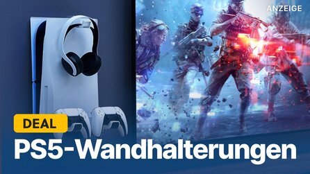 PS5-Wandhalterung: So könnt ihr Platz sparen, Controller laden + für schicke Beleuchtung sorgen