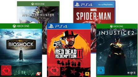 Red Dead Redemption 2, Injustice 2, Wolfenstein 2 und mehr - Günstige Spiele für PS4 und Xbox One bei Amazon