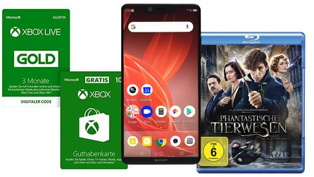 Gratisguthaben zur Xbox-Live-Gold-Mitgliedschaft, Sharp-Smartphones und mehr - Angebote bei Amazon