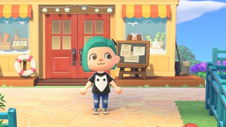 Sture Animal Crossing-Spielerin schafft es, nach Feierabend in Nooks Laden zu bleiben.