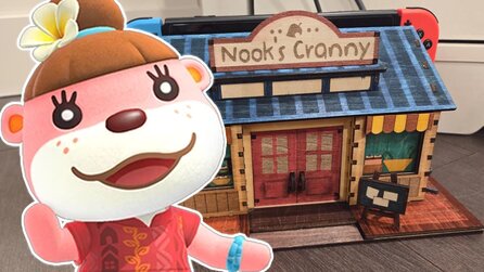 Animal Crossing-Fan baut für sein Switch-Dock einfach ein komplettes Holz-Haus und jetzt will ich am liebsten direkt die Säge rausholen