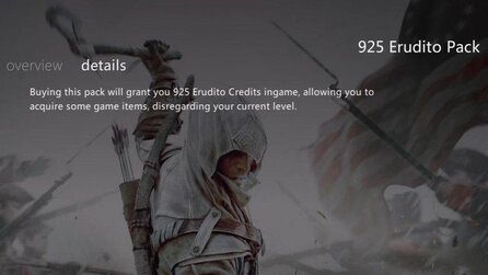 Assassins Creed 3 - Mikrotransaktionen integriert (Update: Erklärung von Ubisoft)