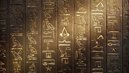 Assassins Creed: Origins - Mysteriöse Hieroglyphen: Ubisoft versteckt geheime Botschaft im E3-Bühnenbild (Update)