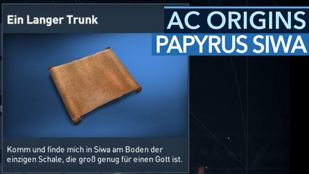 Assassins Creed: Origins - Papyrusrätsel »Ein langer Trunk« in Siwa: Fundort + Lösung