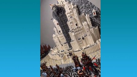 LEGO-Fan baut aus über 100.000 Steinen und 600 (!) Figuren gigantische Schlacht aus Herr der Ringe auf seinem Dachboden nach - der Bau allein hat ihn 6 Monate gekostet