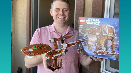 LEGO, heuert diesen Mann an! - Bastler schnappt sich den Lebkuchen AT-AT und baut daraus einfach seine eigene U.S.S. Enterprise