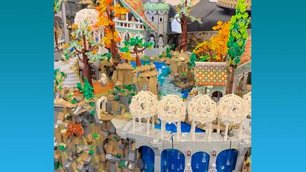 Dieses gigantische LEGO-Herr der Ringe-Diorama deckt fast ganz Mittelerde ab - aber ein Detail gehört dort eigentlich gar nicht rein
