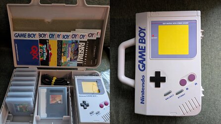 Nintendo-Fan entdeckt seltenen Game Boy-Reisekoffer im Antiquitätenladen, prall gefüllt mit Handheld und Spielen: Als hätte ich in der Lotterie gewonnen